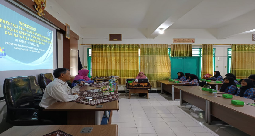 Kegiatan Rabu, 30 Okt 2024 : Workshop Hari Kedua Implementasi Penguatan Kewirausahaan melalui Projek Kreatif Kewirausahaan (PKK)